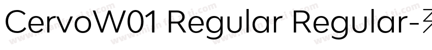 CervoW01 Regular Regular字体转换